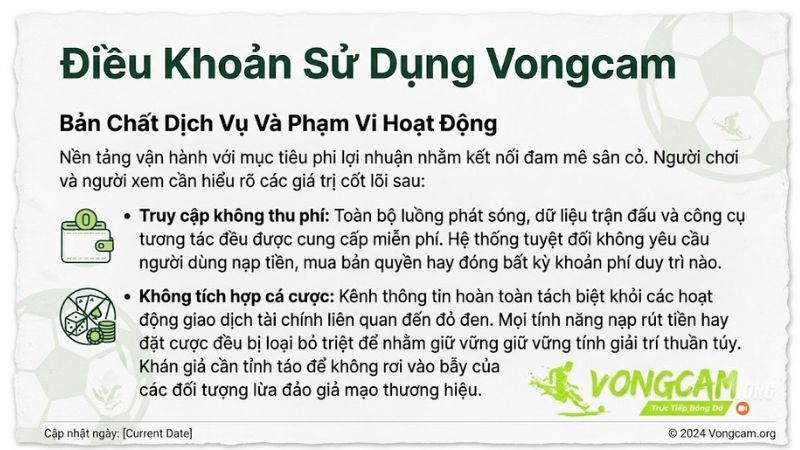 Điều khoản sử dụng Vongcam về dịch vụ trực tiếp bóng đá miễn phí Điều khoản sử dụng Vongcam về dịch vụ trực tiếp bóng đá miễn phí